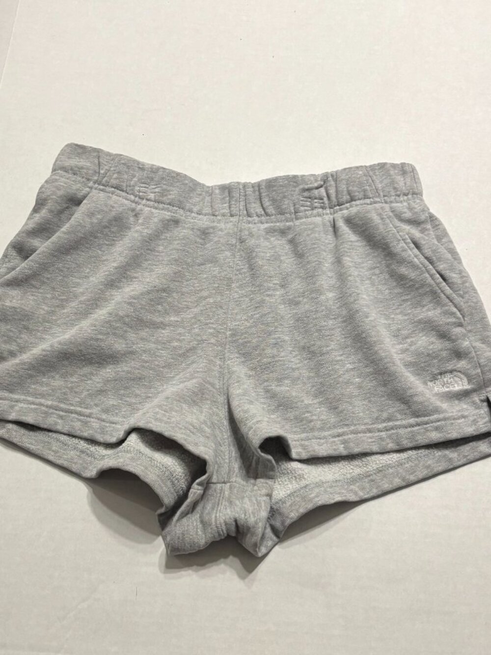 The North Face Half Dome Fleece Short - Light Grey Heather/White Size Medium